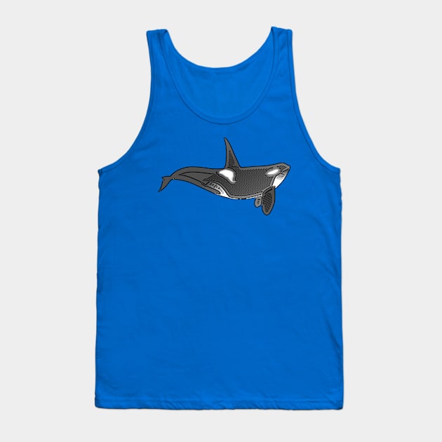 Orca Line Art Design Tank Top by PhotoArts